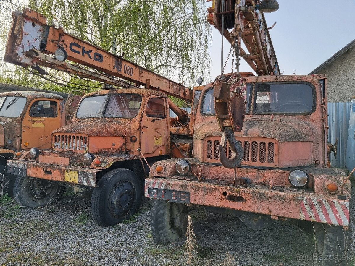 Praga V3S - Vetrieska - Autožeriav - 2