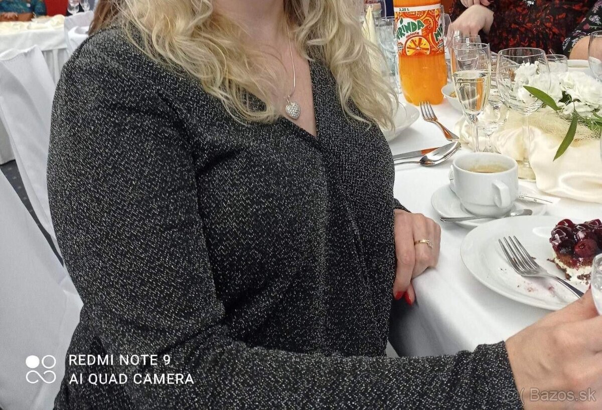 top čierno-strieborný vel. 38/40 - 2