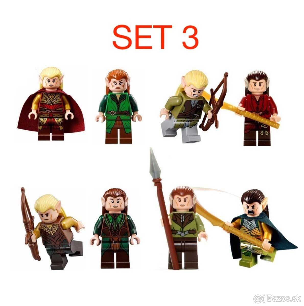 Figúrky pán prsteňov 3 (8ks) - typ lego, nové - 2