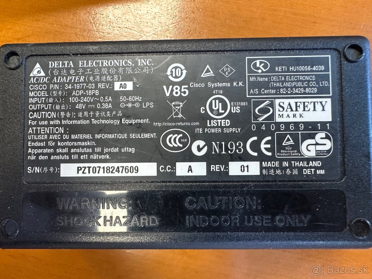 Predám sieťový napájací zdroj Delta Electronics ADP-18PB - 2