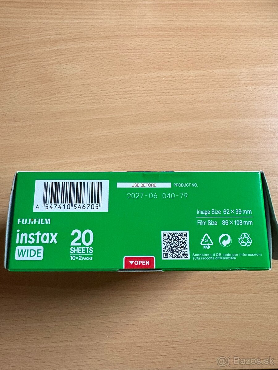 Fujifilm Film Instax Wide 2x10 fotografií - 2