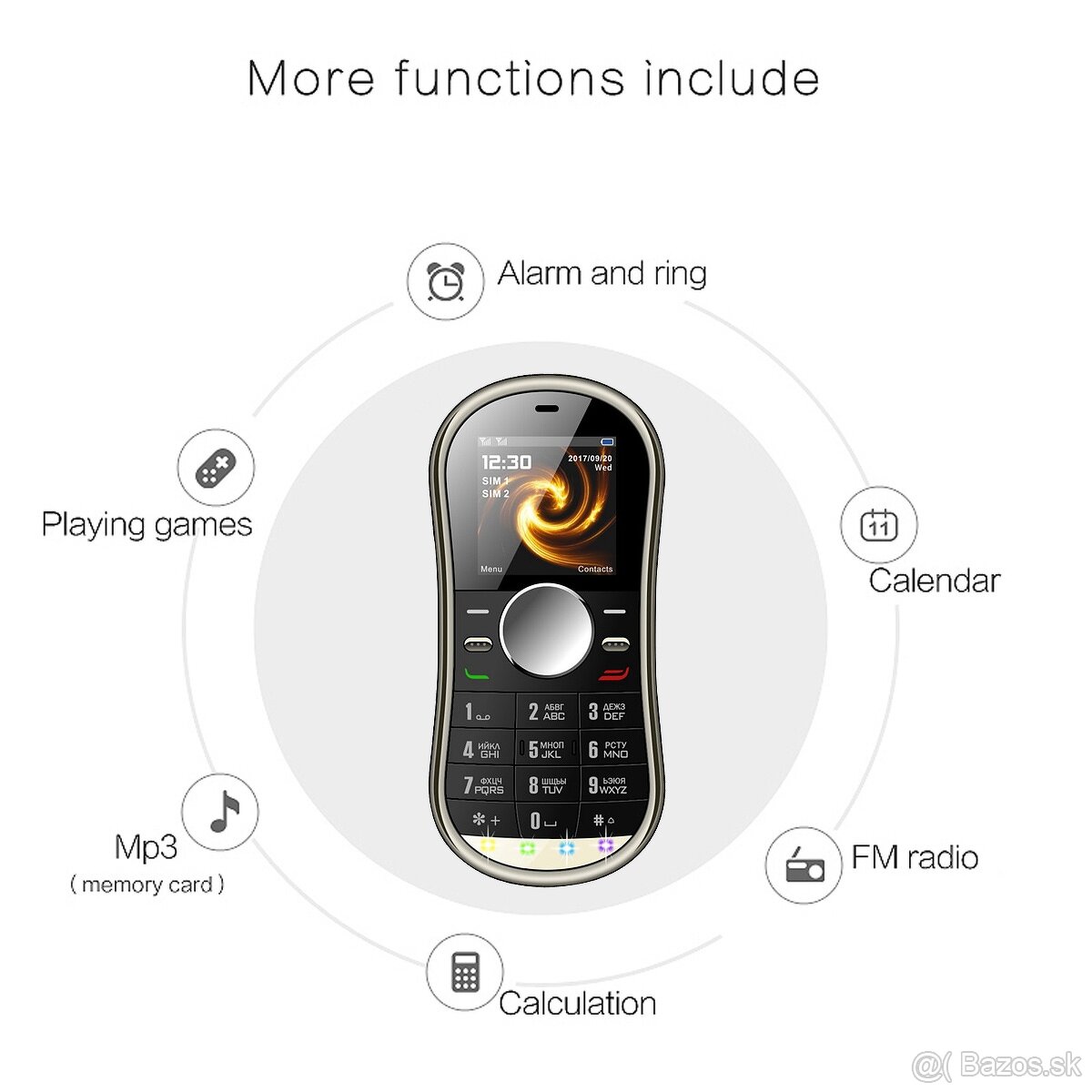 Spiner mobilný telefón na sim kartu - 2