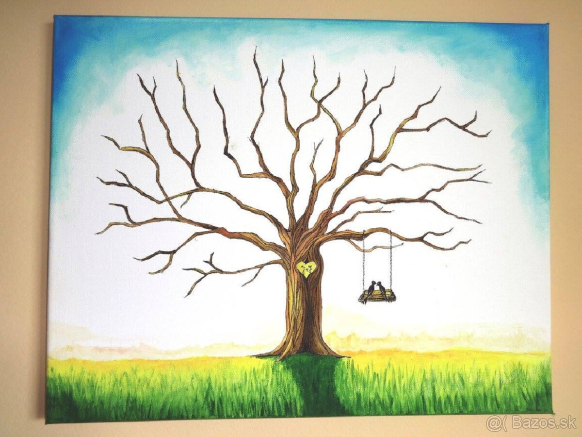 Svadobné stromy - 50x60 cm - 2