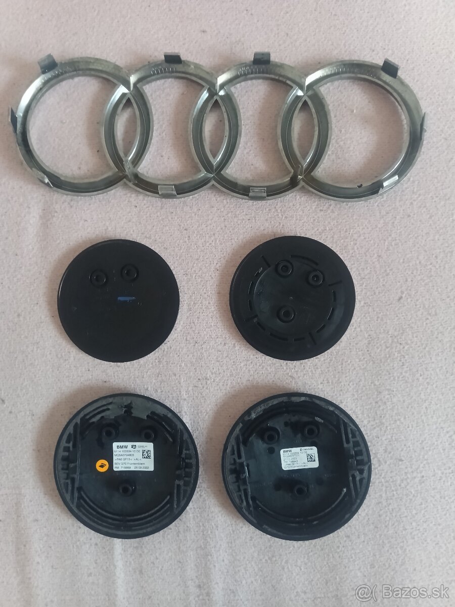 Originálne BMW a Audi logá – použité, všetko v dobrom stave - 2