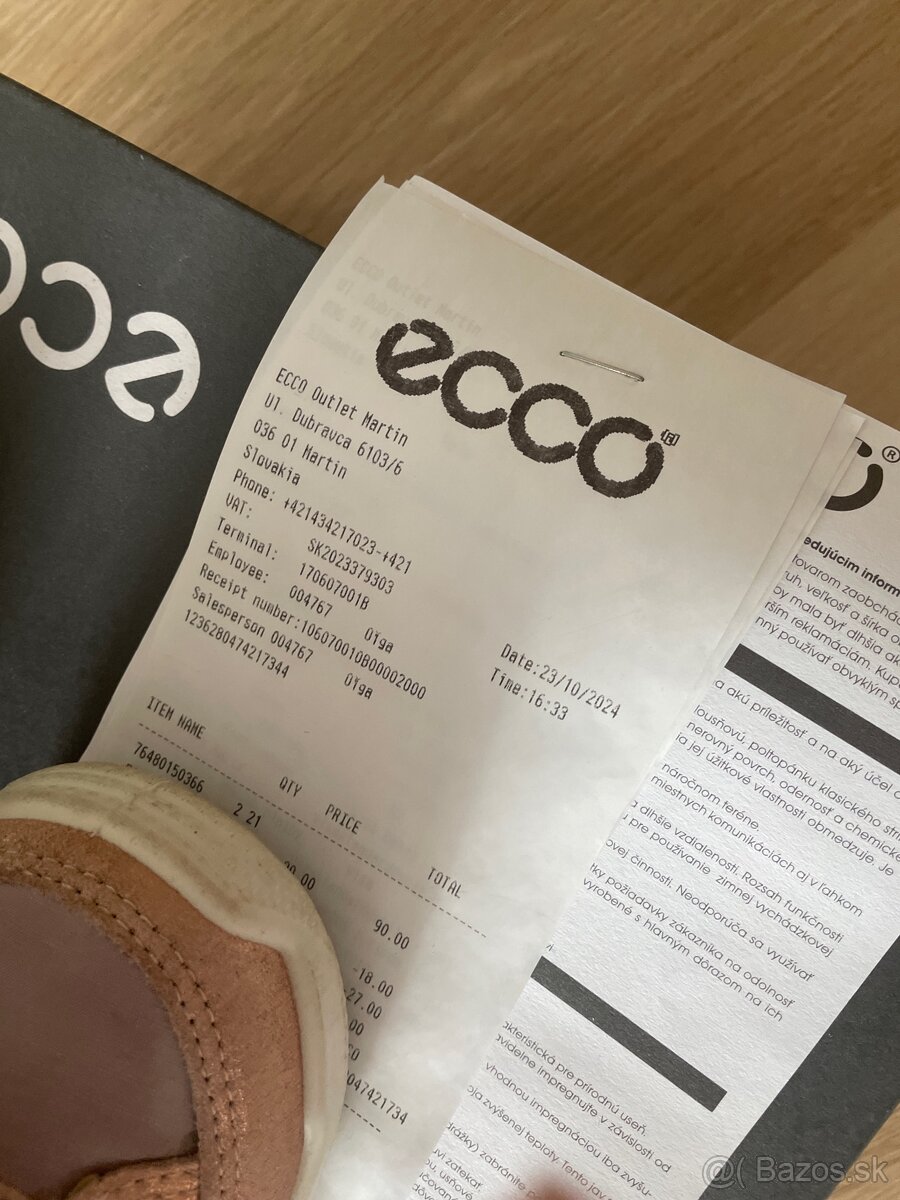 Dievčenské zimné ecco topánky, veľ. 21 - 2