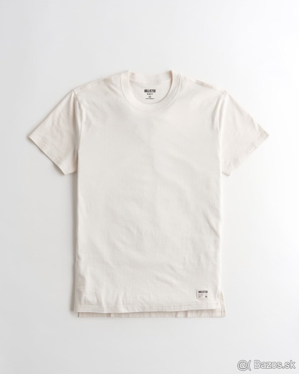 TRIČKO HOLLISTER krémové veľ. M + darček - 2