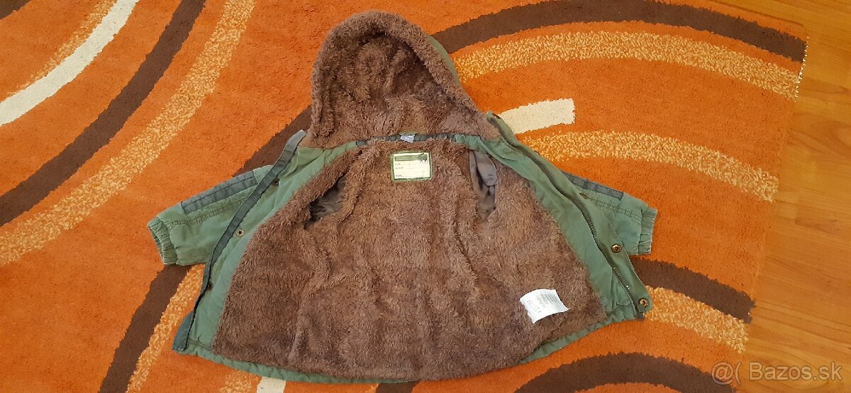 Zimná bunda s kožušinkou veľ. 92 - 2