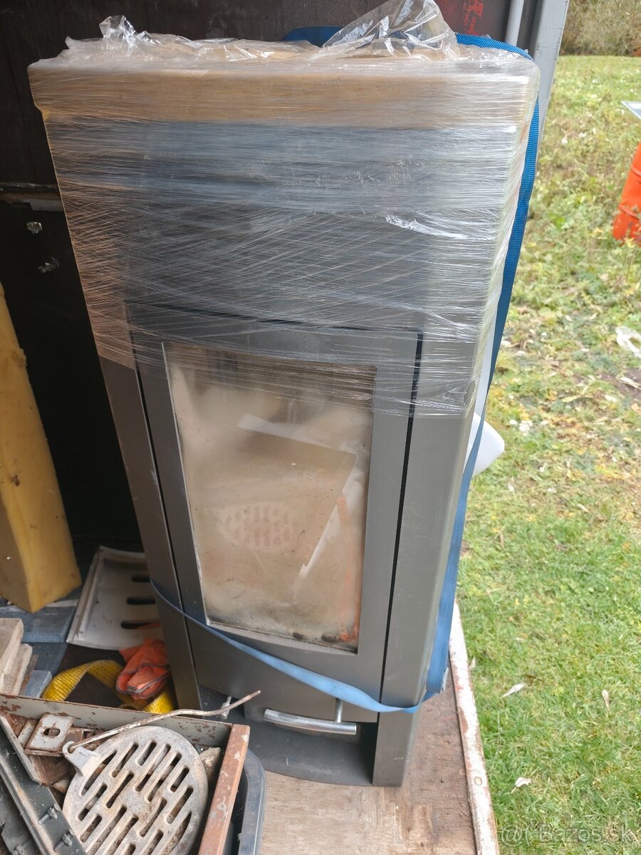 Panoramatické krbové kachle – 7 kW, veľké ohnisko - 2