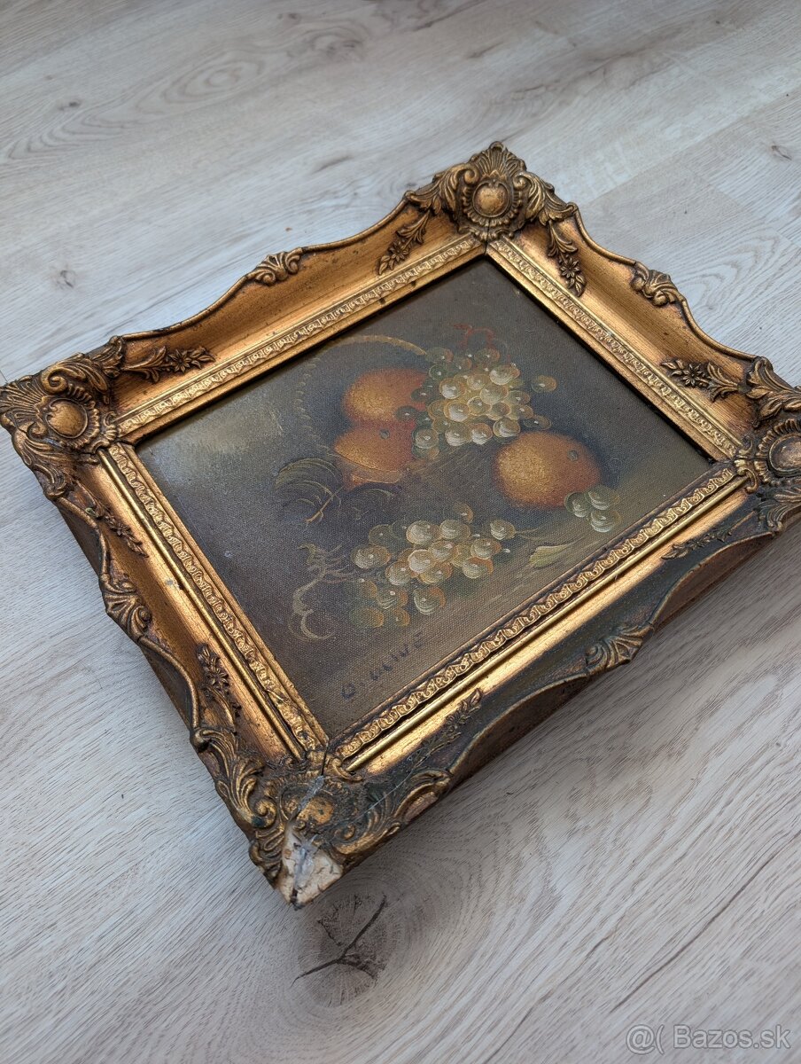 Starožitný obraz v ráme - 2