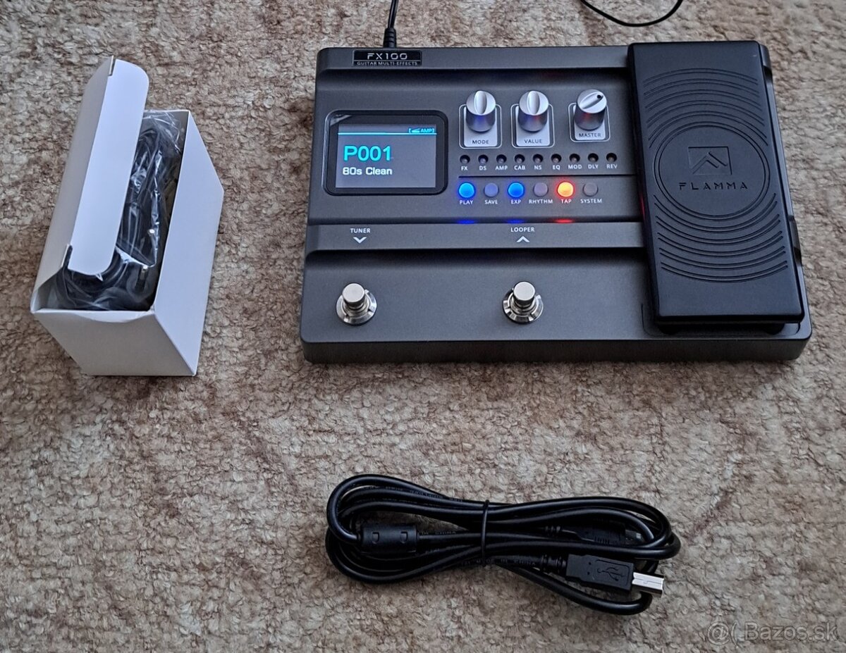 Predám gitarový multiefekt Flamma FX100 - 2