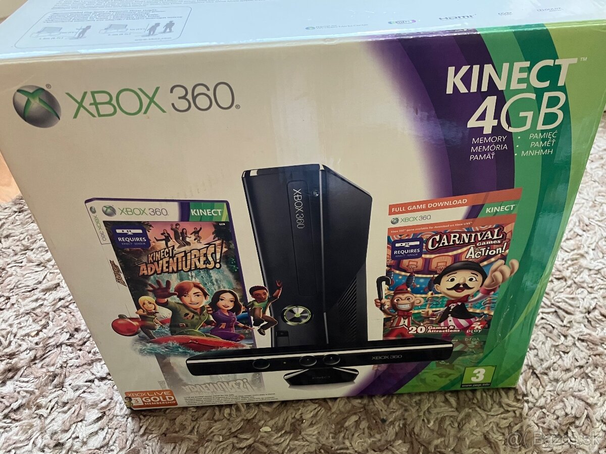 Predám Xbox 360 SLIM 250 GB + 2x joystick - 2
