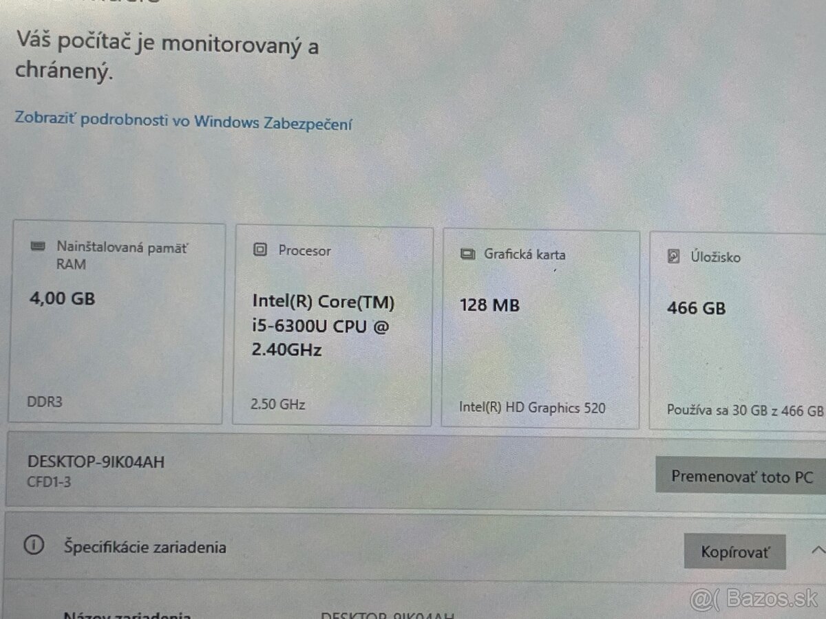 Panasonic W10 RAM4 HDD500 i5 - 2