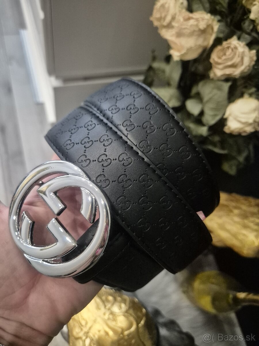 Gucci kožený opasok - 2