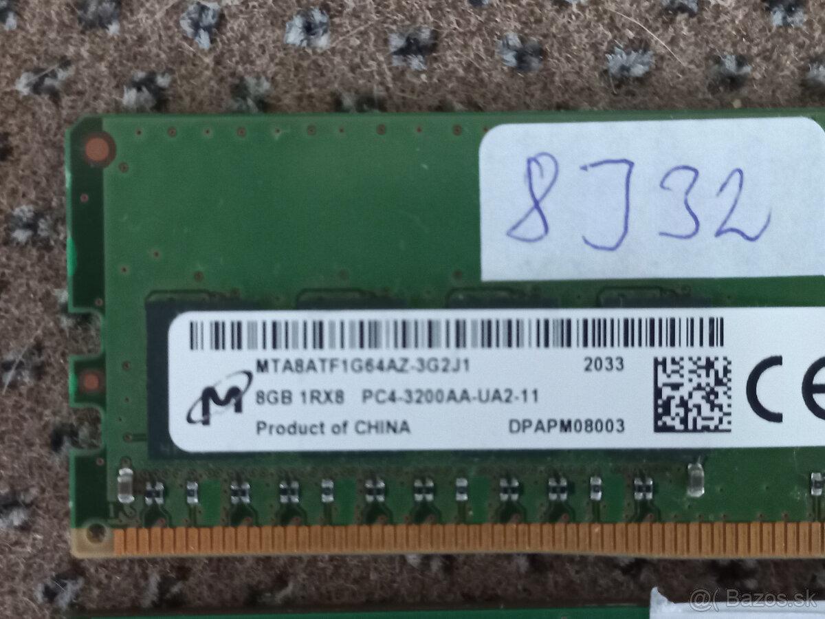 RAM 8GB DDR4-3200AA MICRON UDIMM do PC - 2
