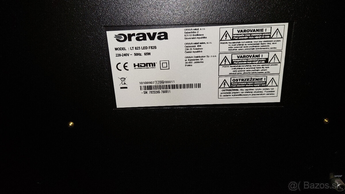 Televízor ORAVA LT 823 LED F82B - 2