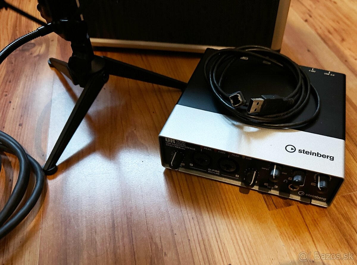 Set pre podcast, alebo stream mikrofón/zvukovka/stojan - 2