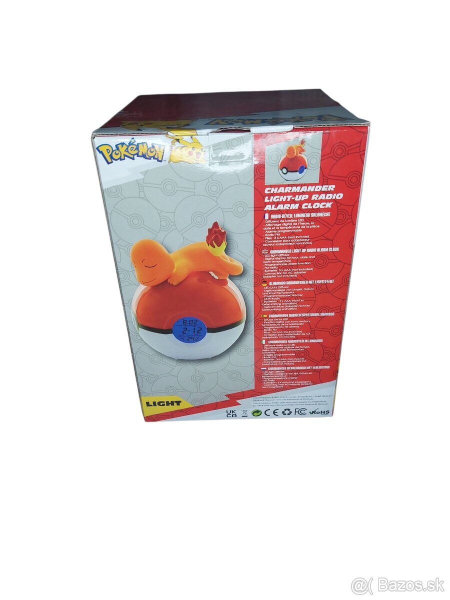 Pokémon budík Charmander a pokeball - 2