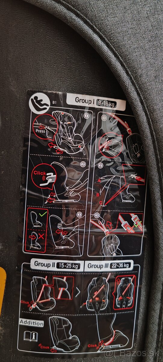 Autosedačka kindercraft - 2