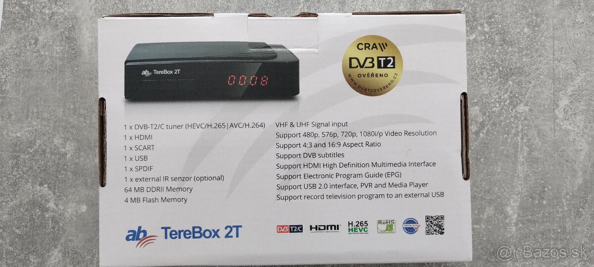 AB TereBox 2T HD DVB-T2 H.265 HEVC - 2