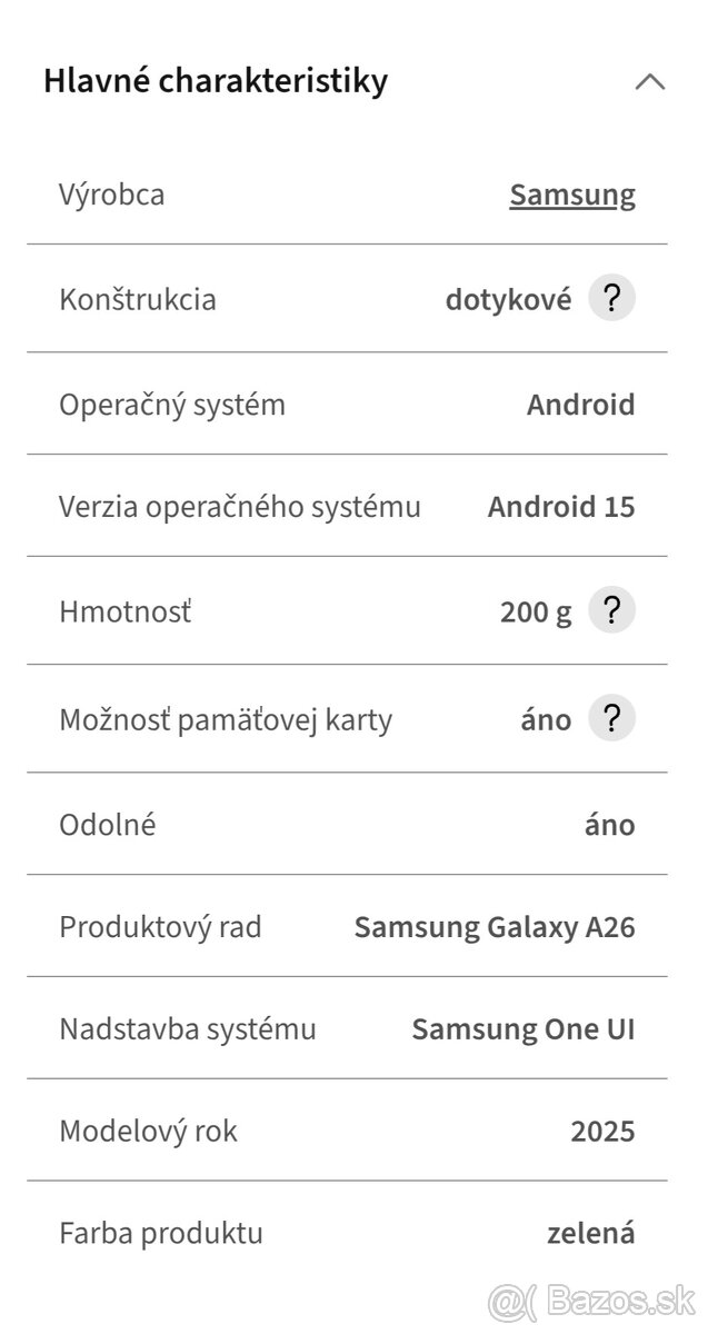 Predám Samsung A26 5G 128GB - 2