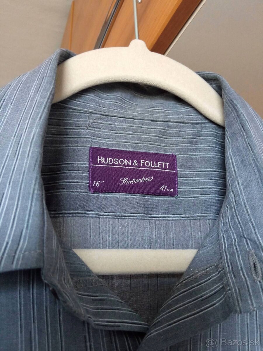 Tmavošedá pásikavá košeľa - 2