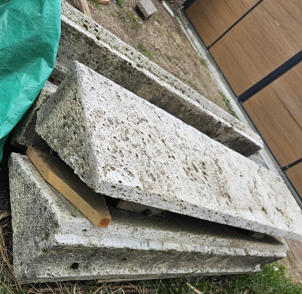 Travertínové kamenné schody - 7 ks - 2