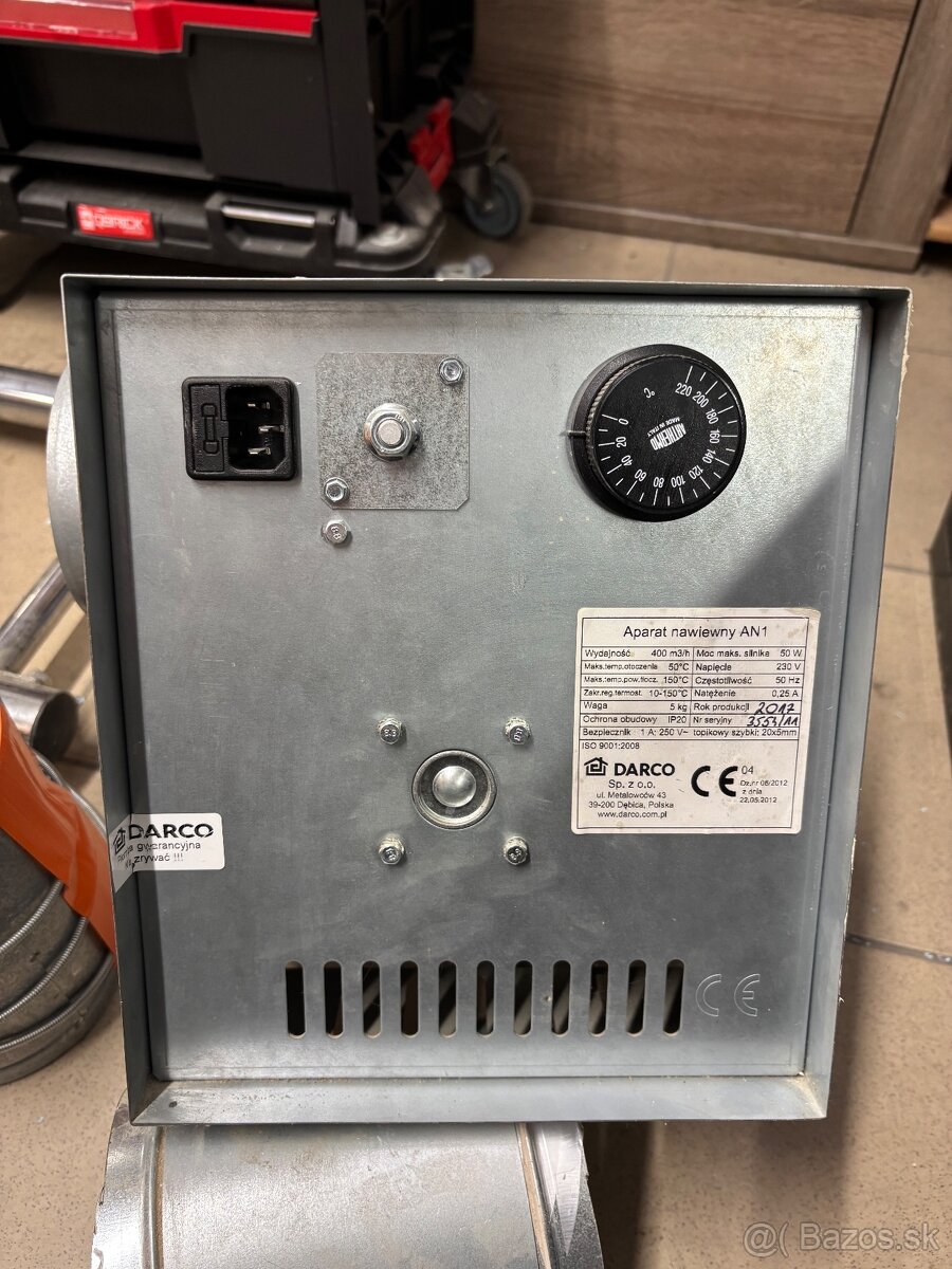 Krbovy teplovzdusny ventilator Darco AN1 - 2