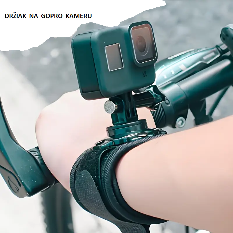 Držiak GoPro na prilbu - 360° otočný - 2