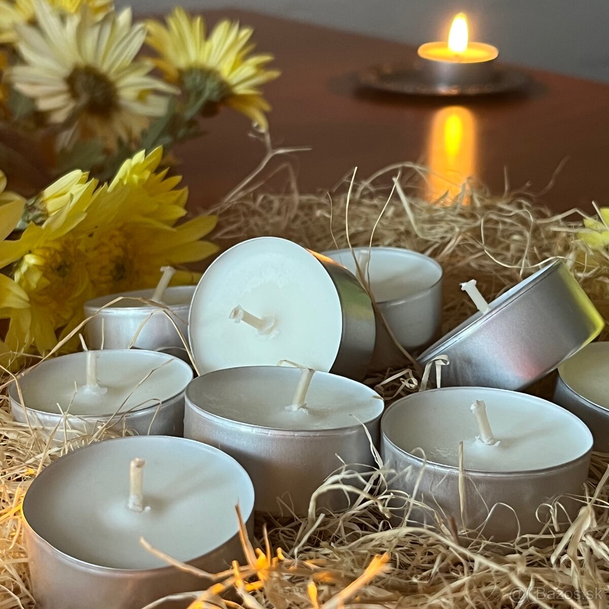 Zdravé čajové sviečky zo sójového vosku (10ks) - 2