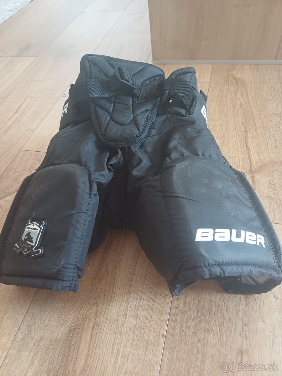 Predám detské brankarske hokejove nohavice Bauer prodigy.. - 2