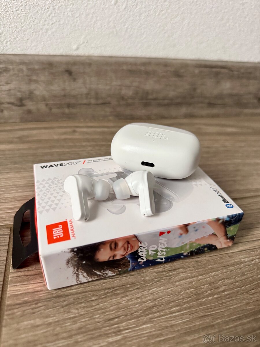 Slúchadla JBL Wave 200 tws biele - 2