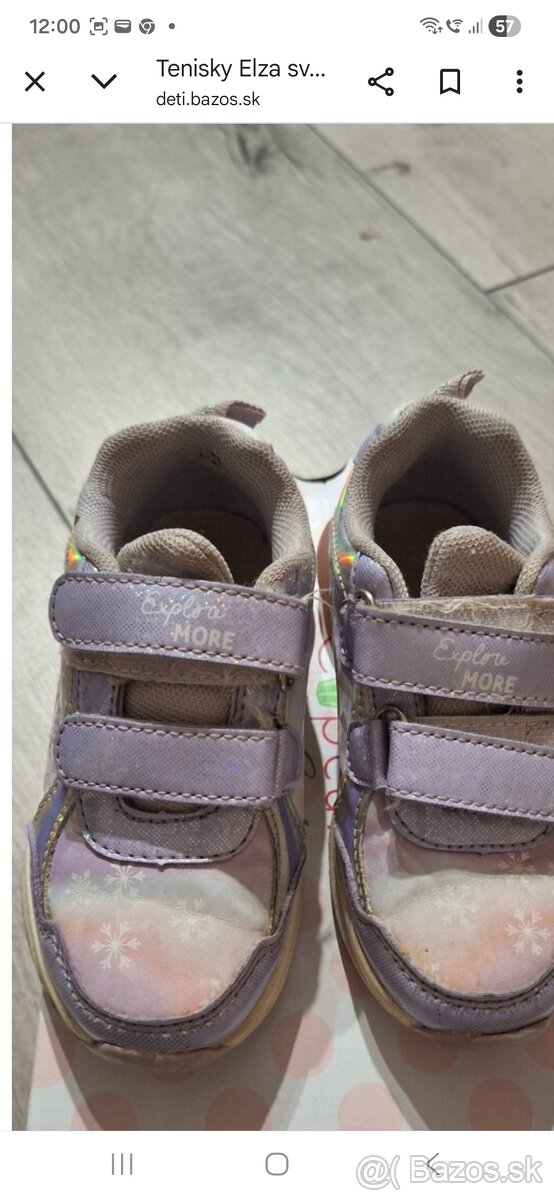 Tenistky veľ.26 svietiace - 2