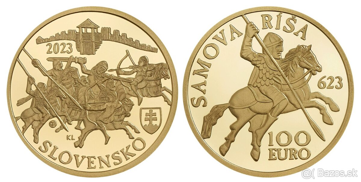 Predám zlaté zberateľské mince 100 € - 2