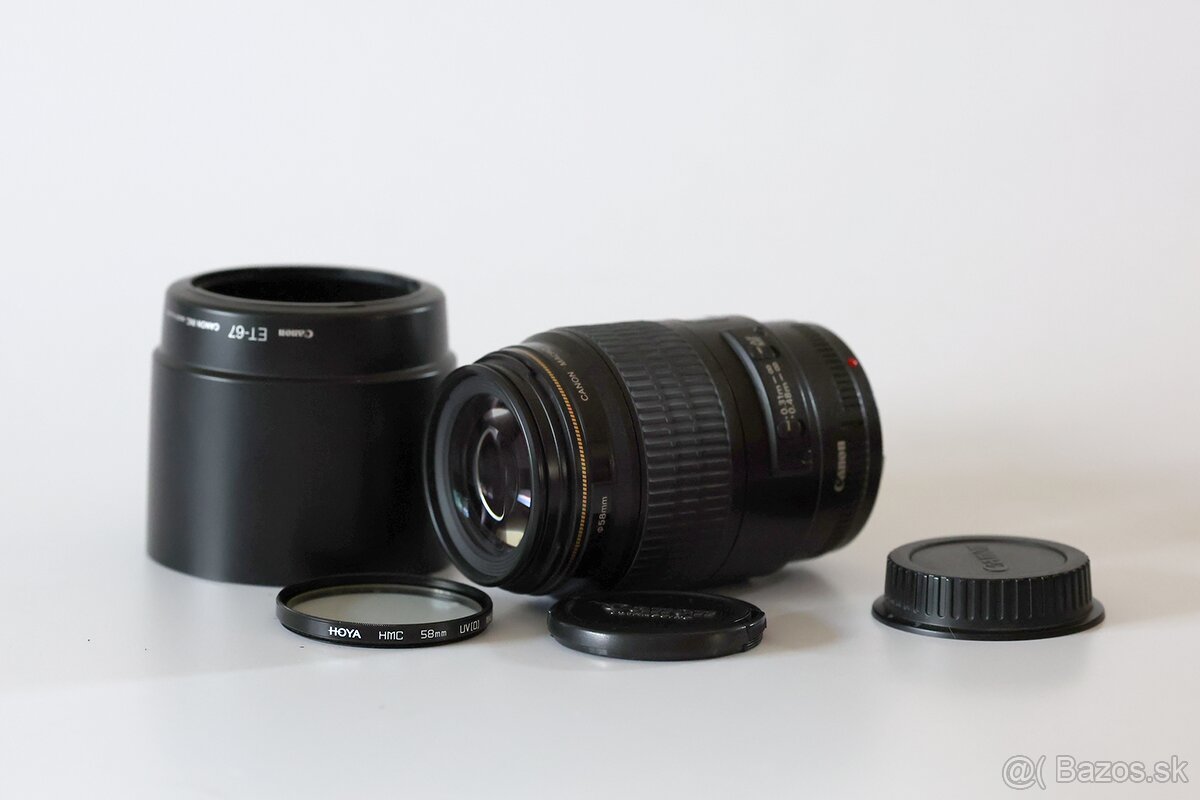 Predám Canon EF 100 mm f/2,8 USM + Canon Extension tube 12II - 2