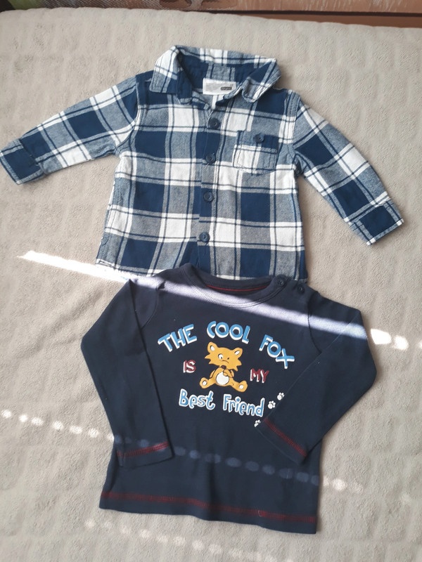 Tričká a košele v.62-68 - 7ks - 2