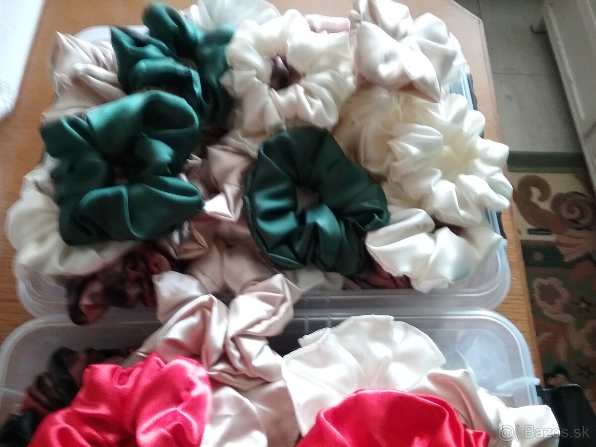 Saténové gumičky do vlasov - 2