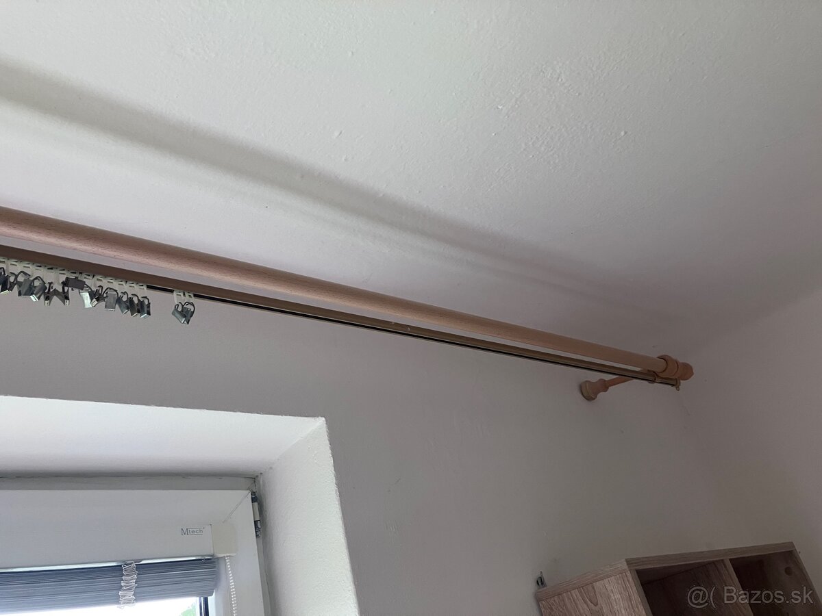 Garnize dvojite 320cm 4 kusy buk a zlaty dub - 2