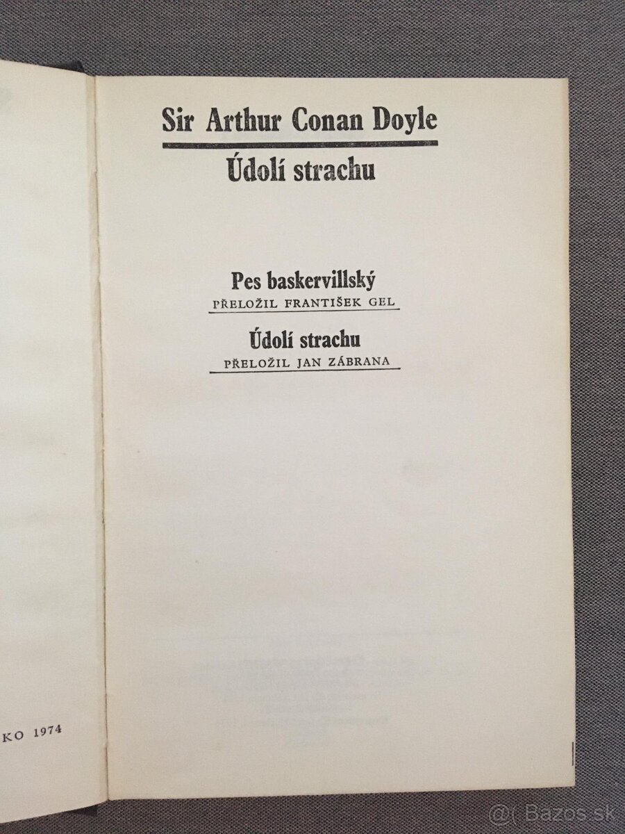 Doyle - Pes baskervillsky, Údolí strachu - 2