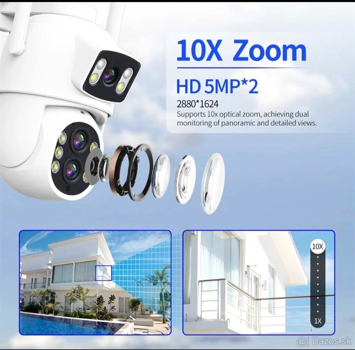 Vonkajšia Wifi kamera 10MP - 2