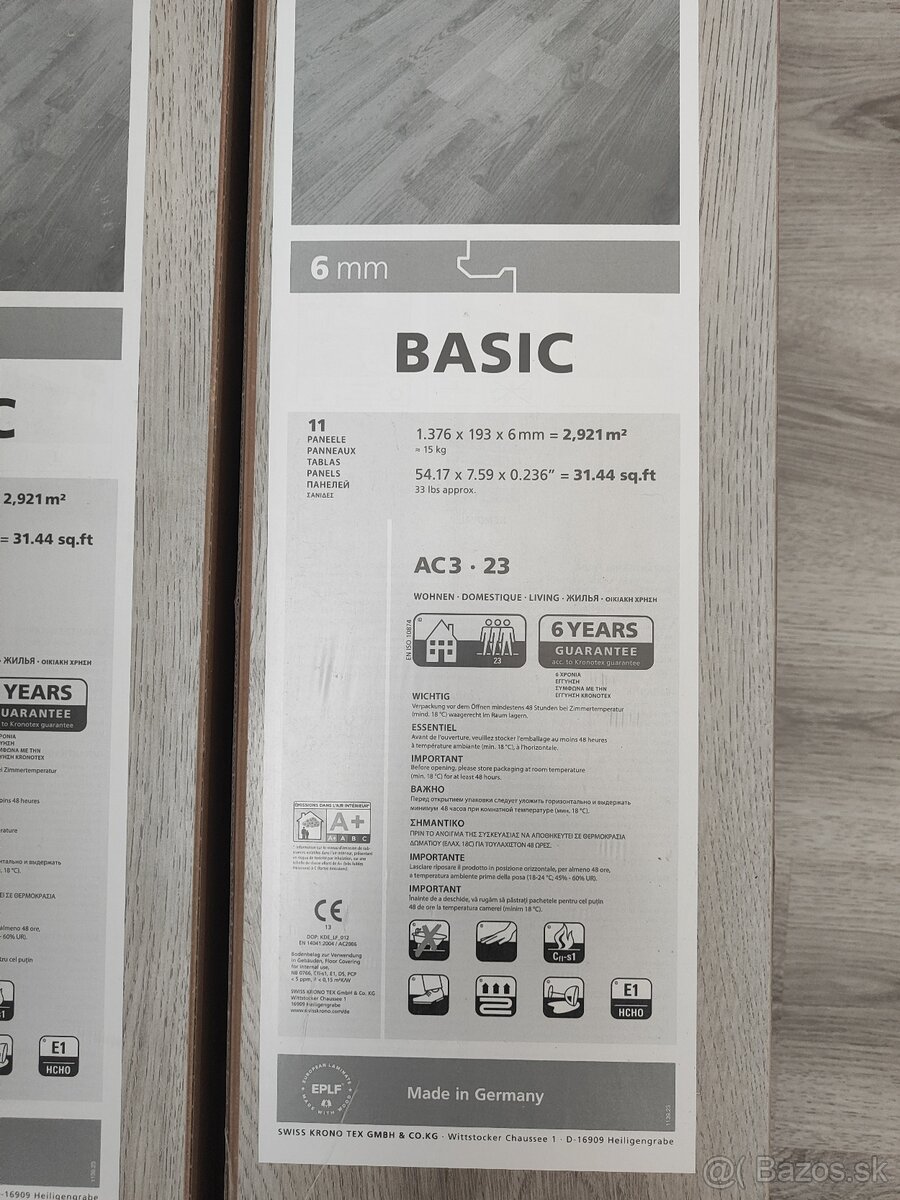 Laminátová podlaha Kronotex 6.0 basic dub sivý - 2