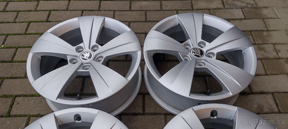 Originál Alu disky Škoda 6,5x17H2 5x112 ET41 - 2