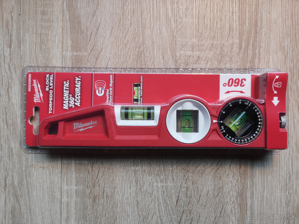 Milwaukee stupňová vodováha 360 Torpedo - 2