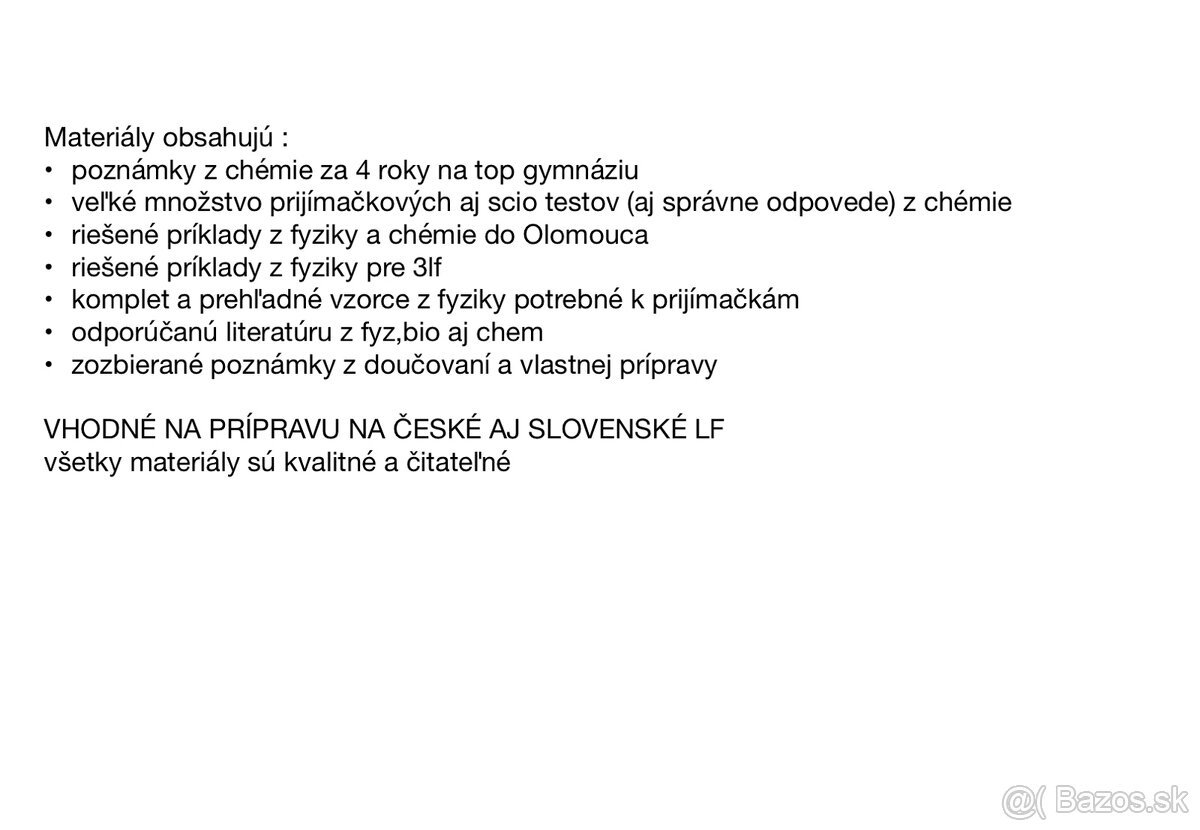 Prijímačky na medicínu - 2