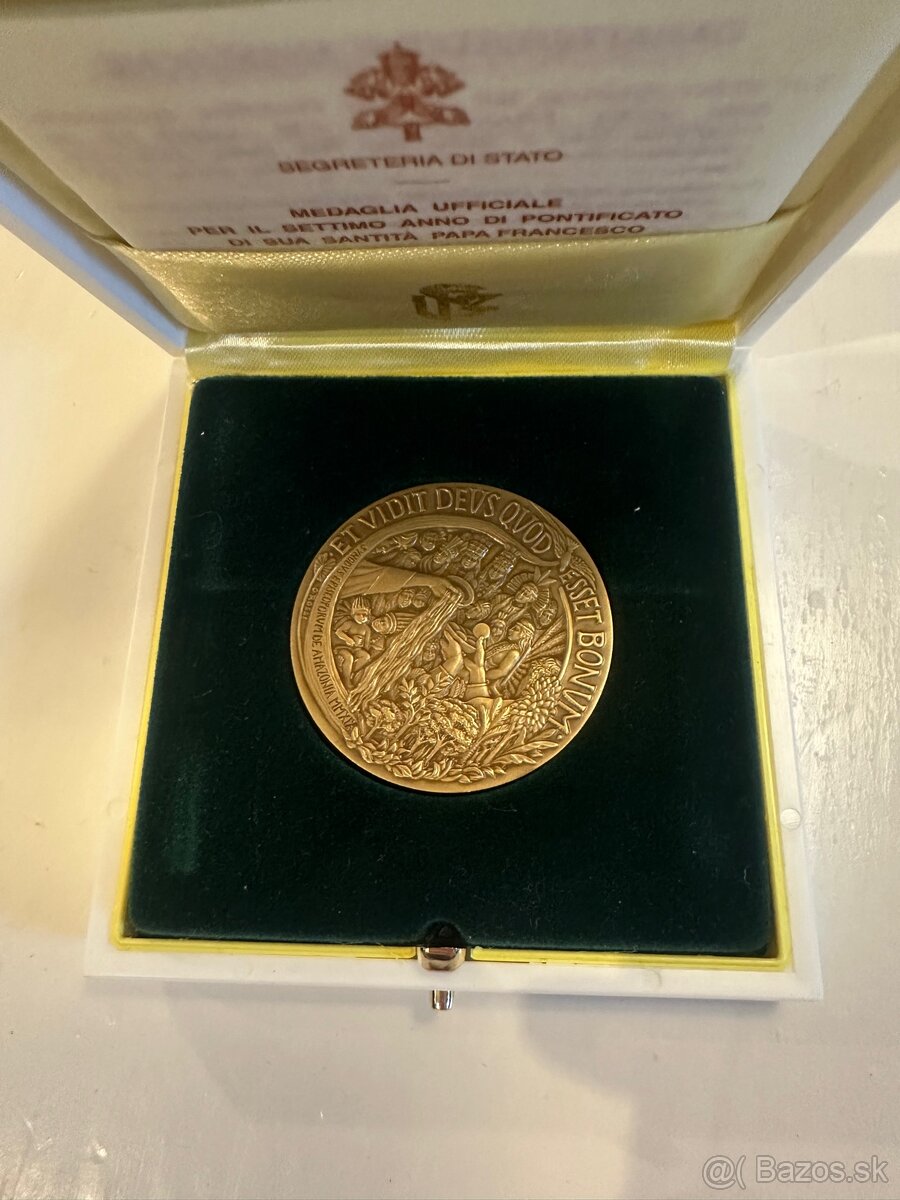 oficiálna bronzova zberateľská medaila Vatikánu - 976/2500 - 2