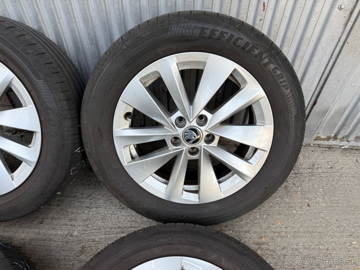 16" Elektrony SKODA 5x100 s pneumatikami 205/55 R16 - 2