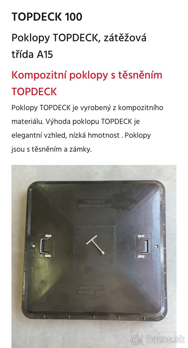 Poklop 1000x1000 - 2
