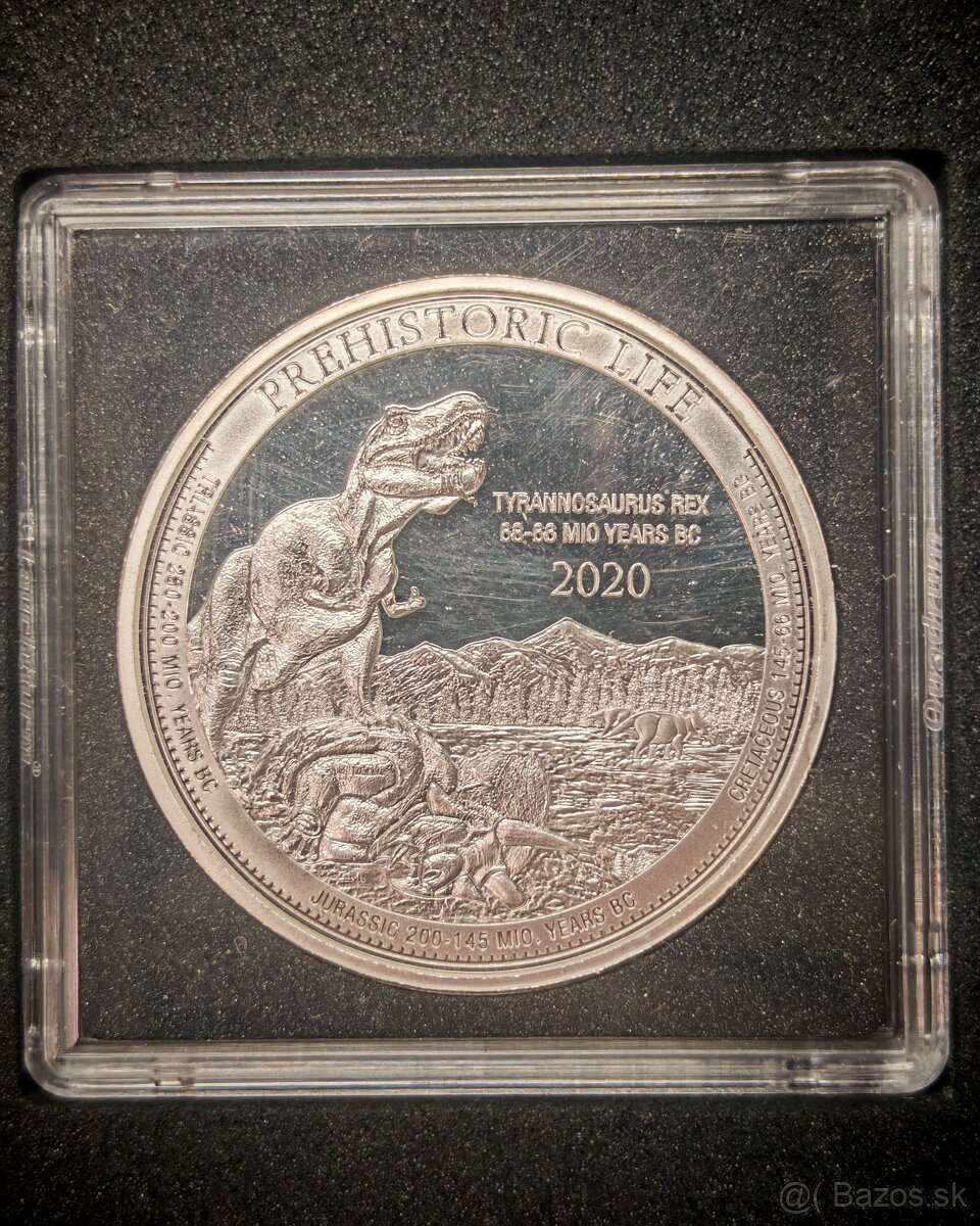 Strieborné mince, 1oz- PREHISTORIC LIFE - 2