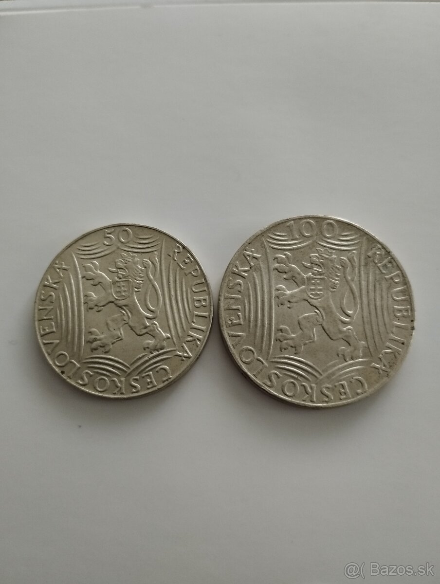 50 kčs, 100kčs Stalin 1949 - 2