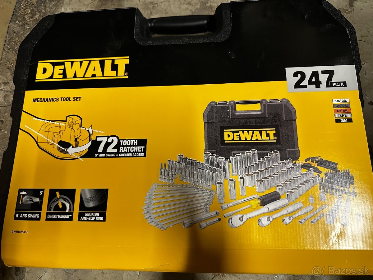 Dewalt 247-dielna sada - 2