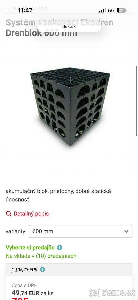 Plastove palety drenáž trativod - 2